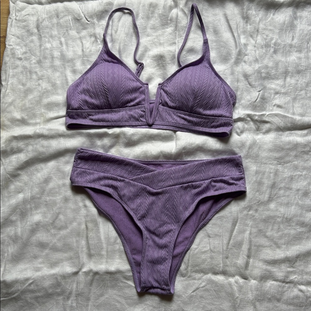 Purple 2-Piece Swim Suit